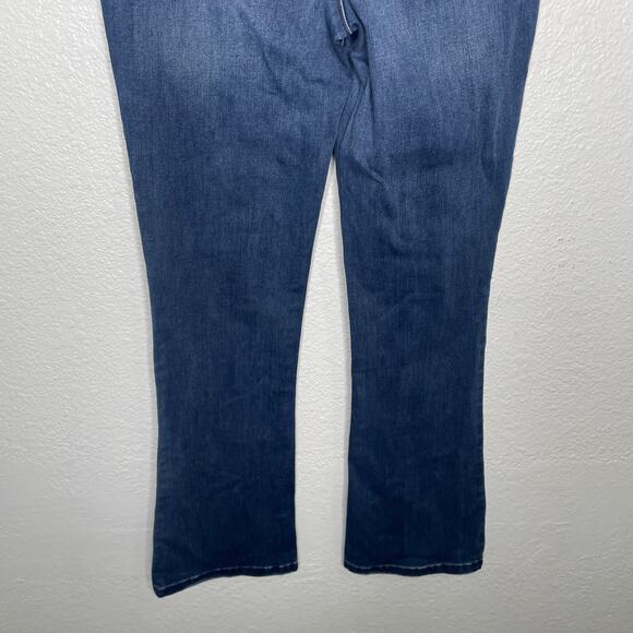 Democracy Womens Jeans Size 6 High Rise Itty Bitty Boot Dark Wash Denim - Picture 13 of 13